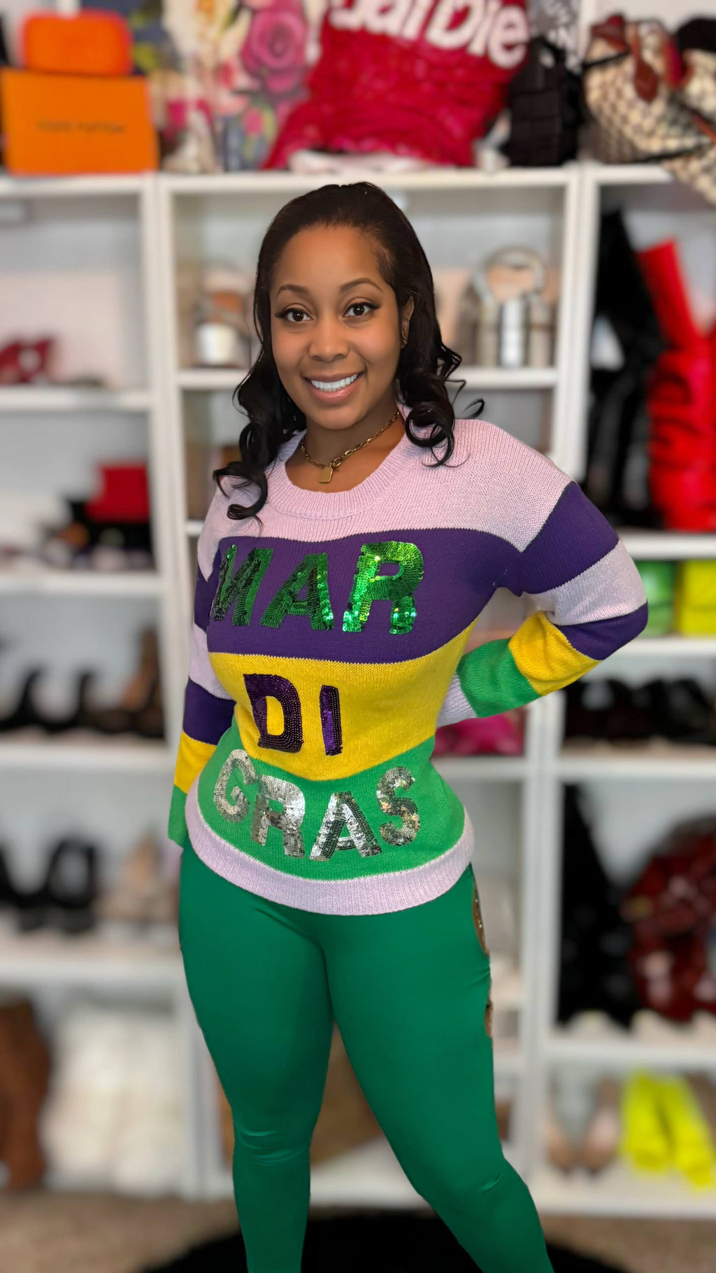 Mar Di Gras Sweater