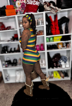 Mardi Gras Short Set