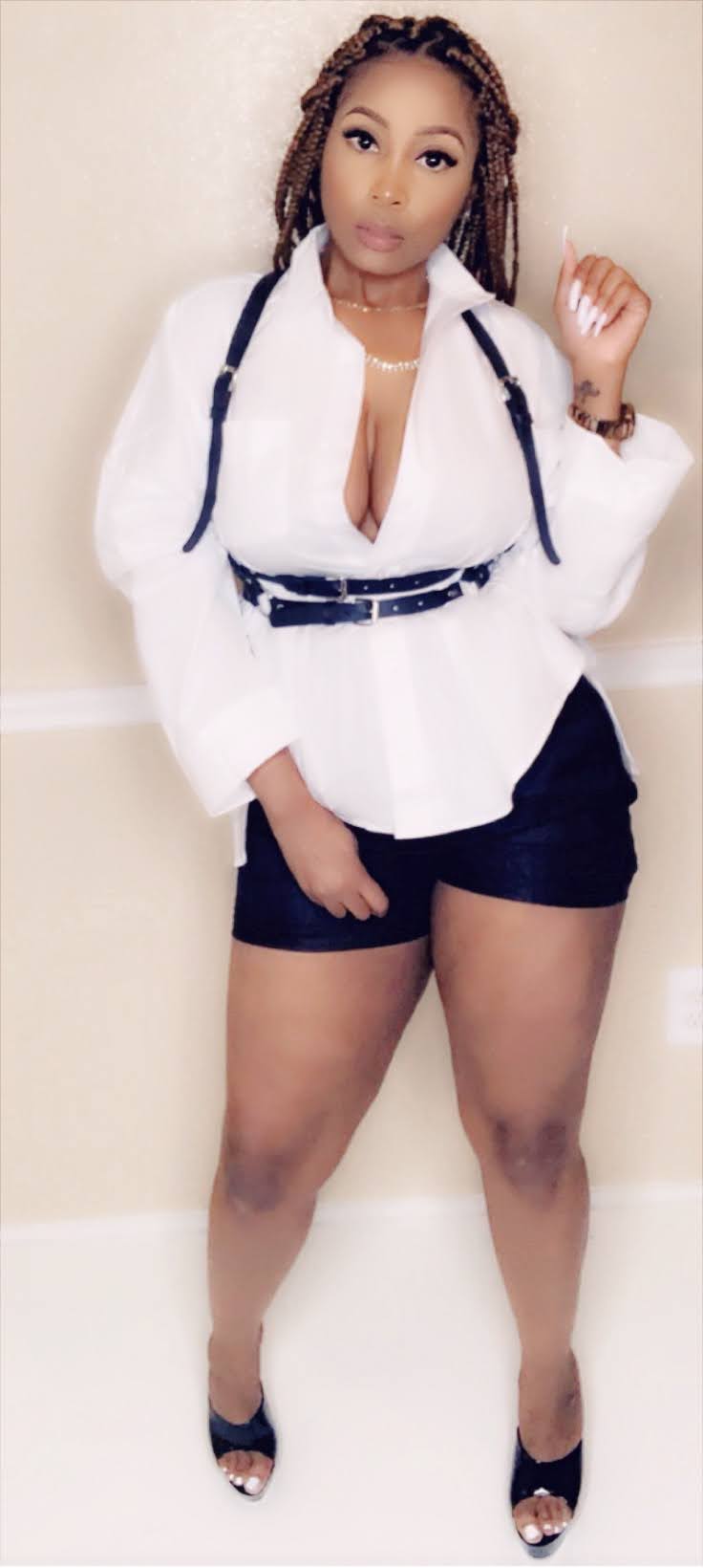 Wendy White Button Down Shirt