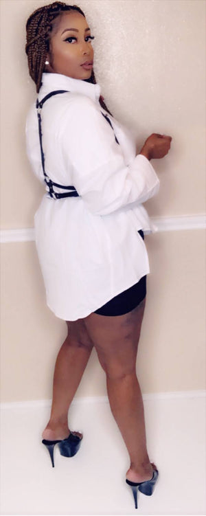 Wendy White Button Down Shirt
